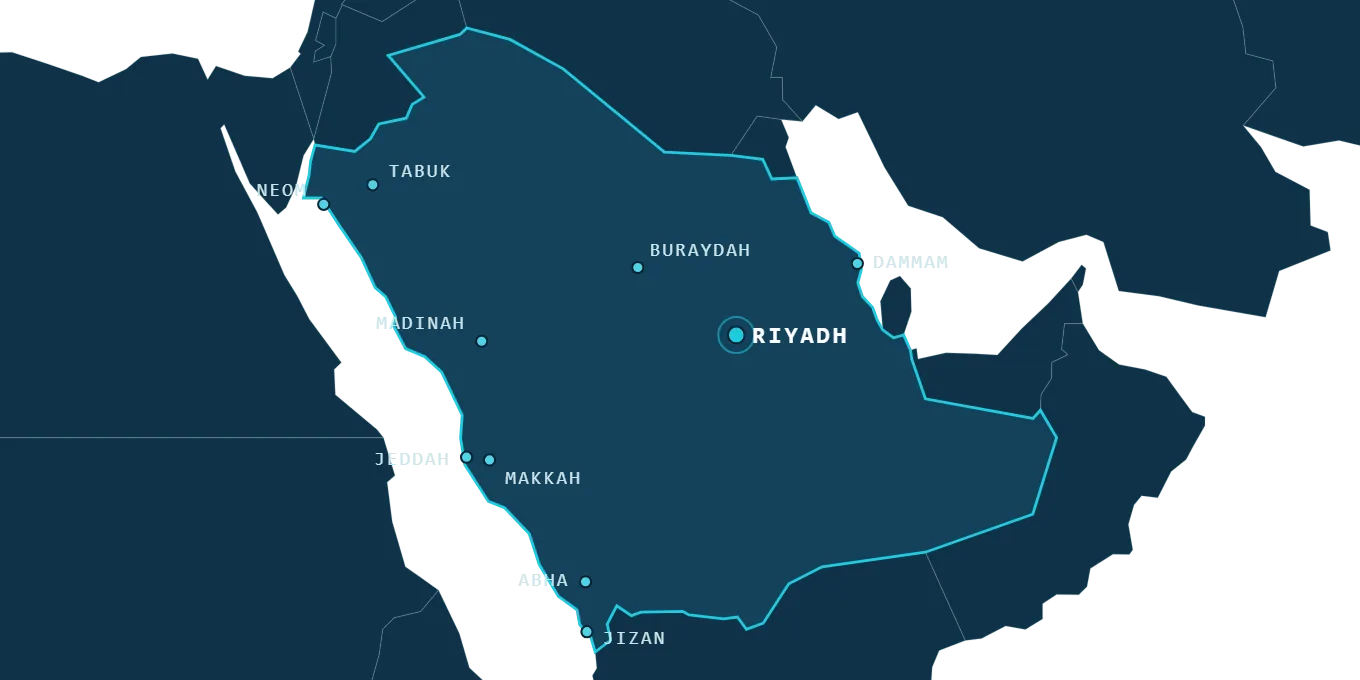 خريطة الانتشار الجغرافي للمجموعة